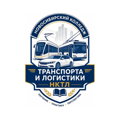 Логотип: Новосибирский колледж транспорта и логистики